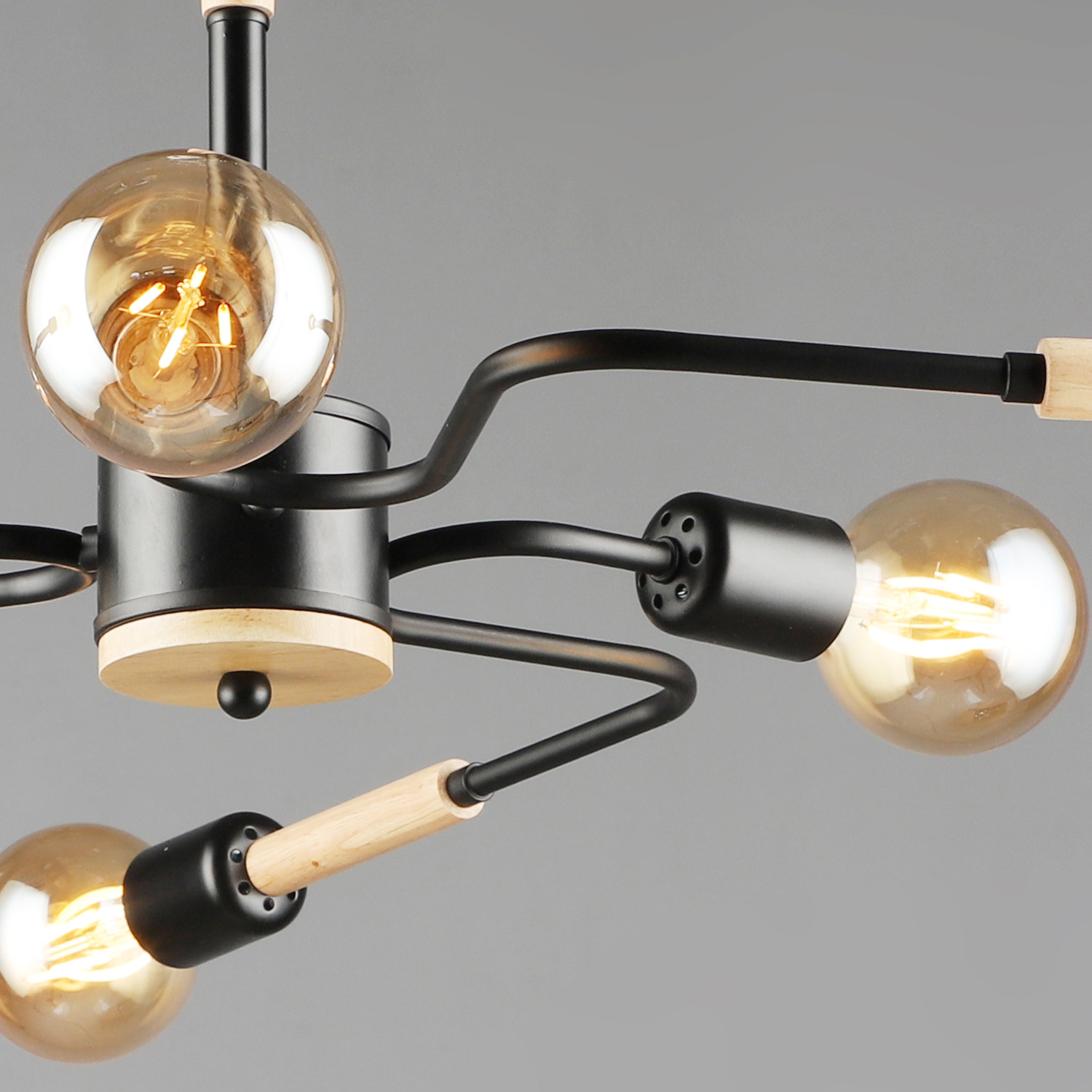 10070-0.3-06 BK+WOOD светильник потолочный