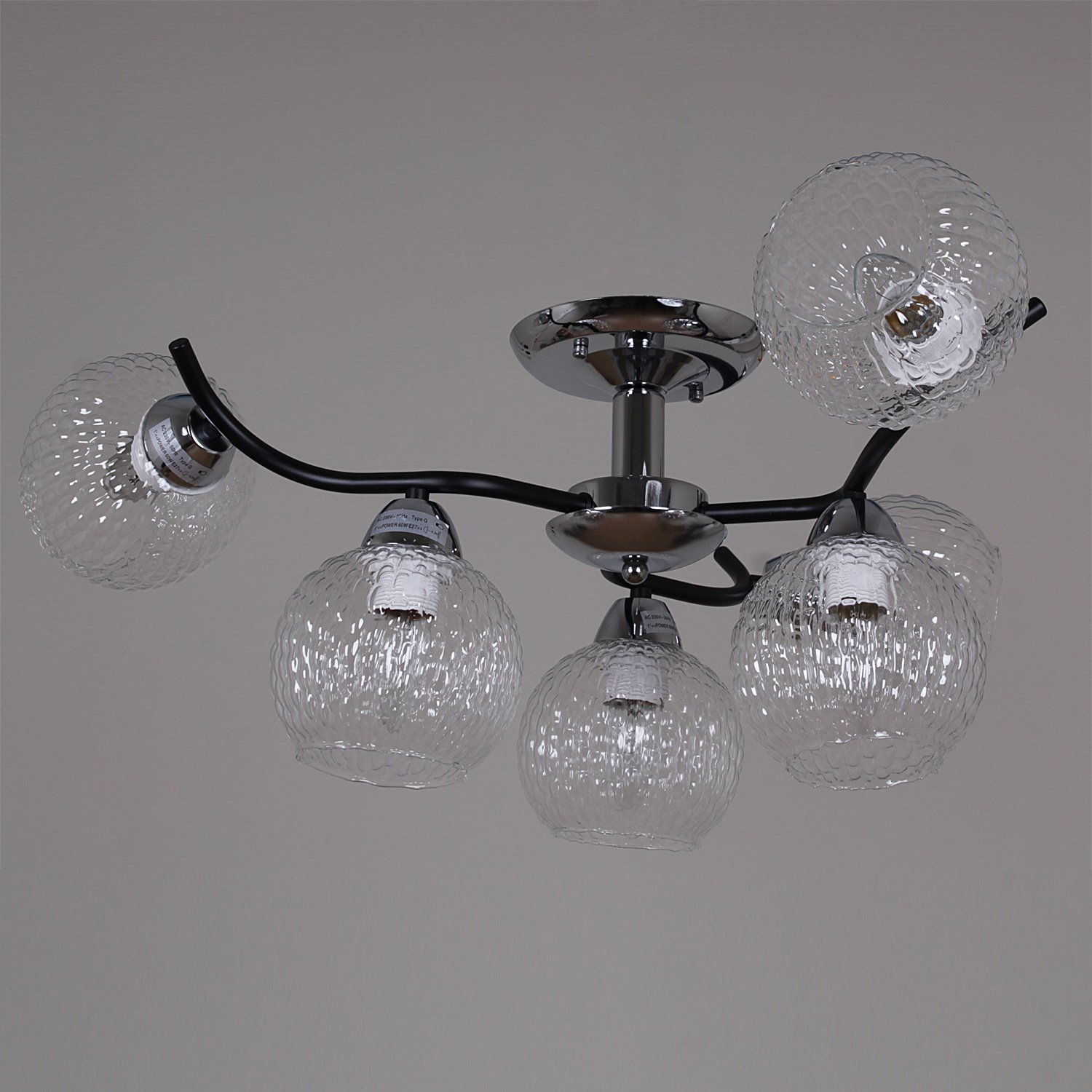 07624-0.3-06 CR+BK светильник потолочный