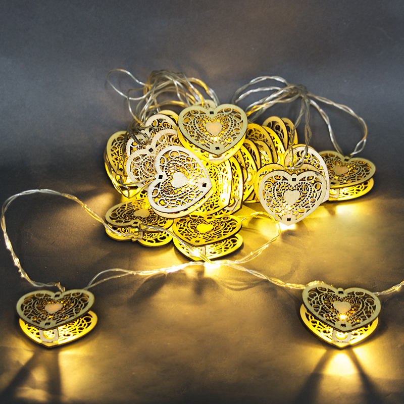 A-406 гирлянда светодиодная 5м, прозрачный провод, 20 LED с насадками