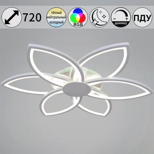 09877-0.3-06B WH (RGB) светильник потолочный