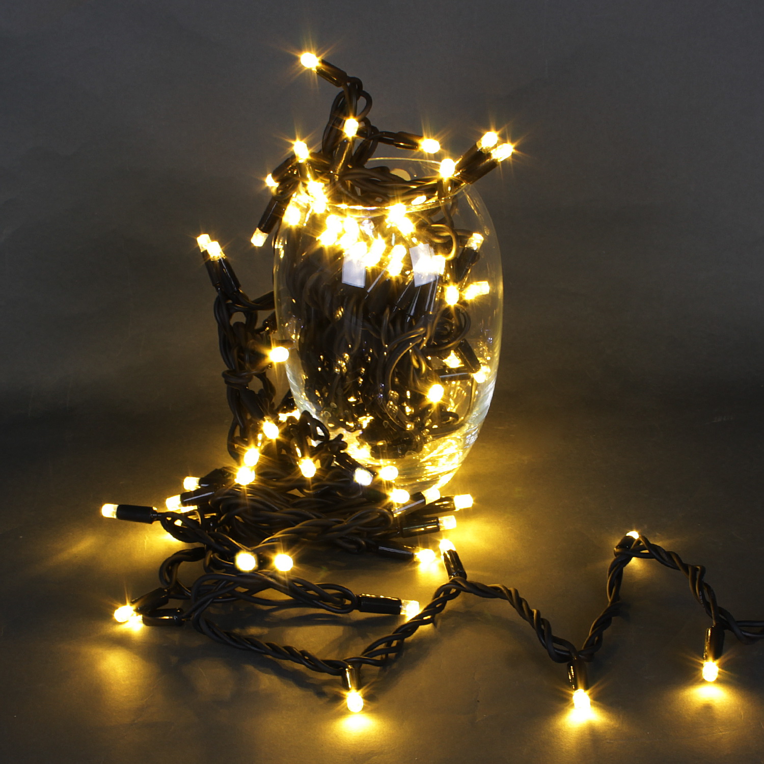 A-026A WW гирлянда светодиодная 10м 100LED влагозащищен. морозостойкая