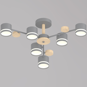 68730-0.3-06 GX53 GREY+WOOD светильник потолочный