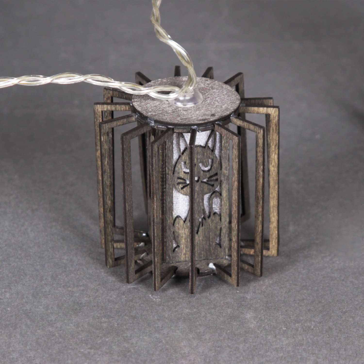 A-482 гирлянда светодиодная, прозрачный провод 2м, 10 LED с насадками