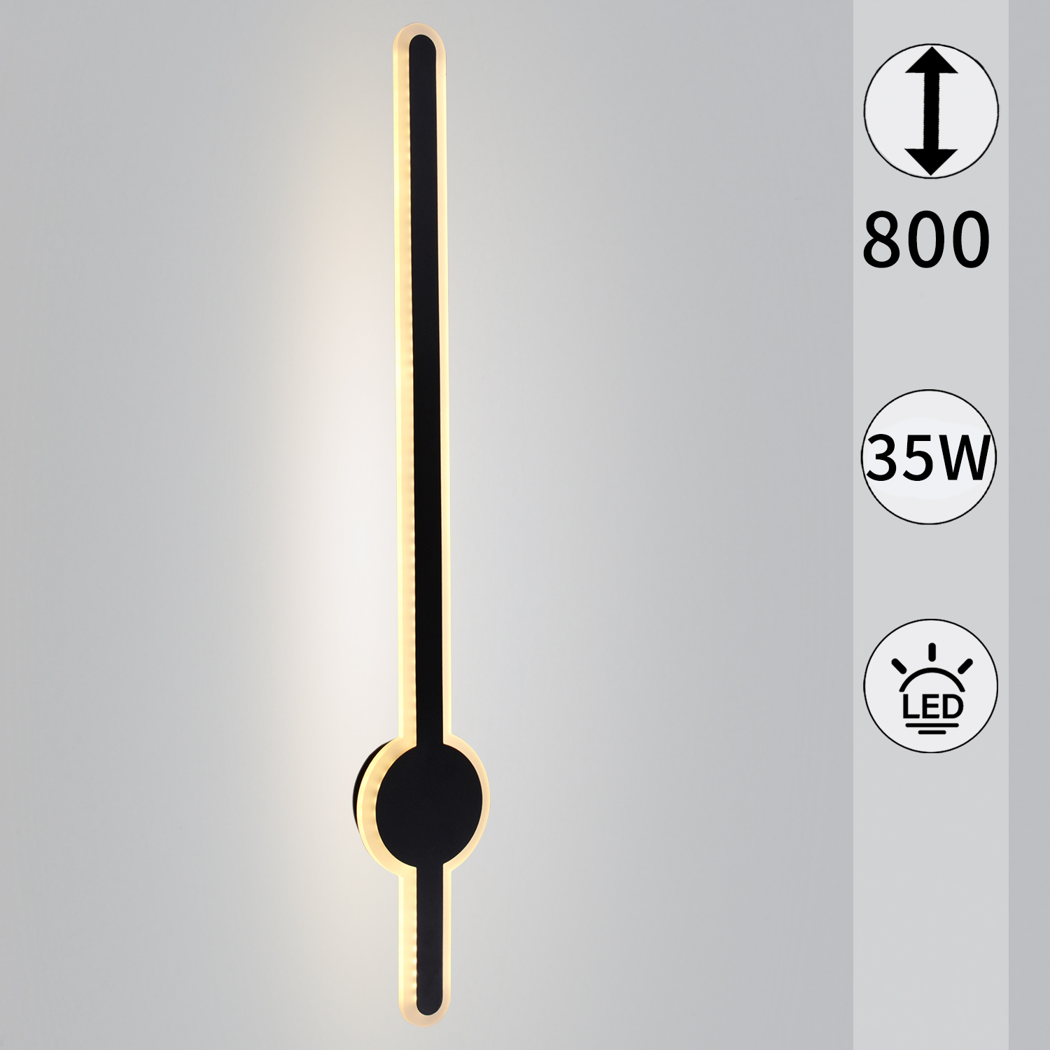 86230-9.2-001U LED35W BK светильник настенный