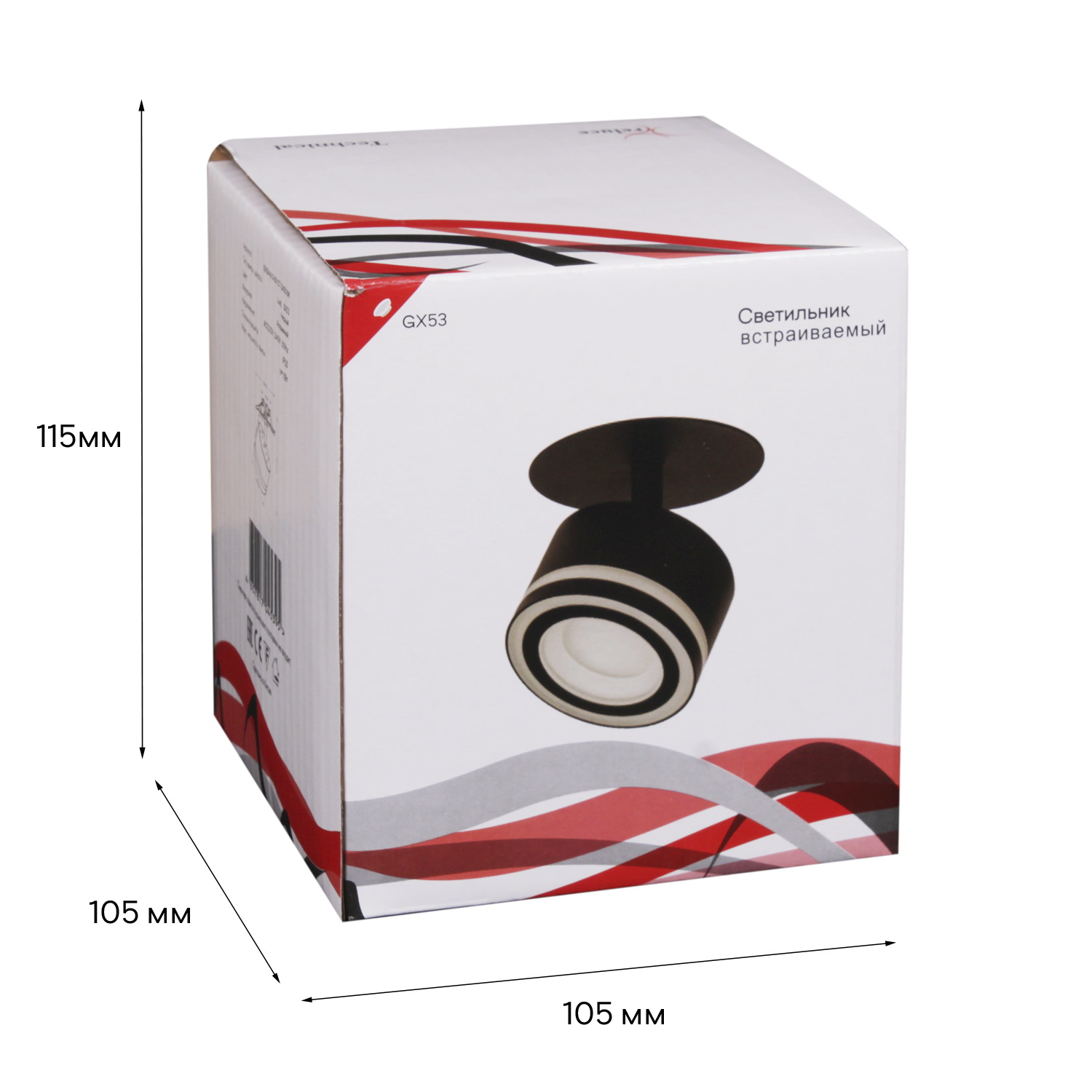 53024-9.0-001CT GX53 BK светильник точ.