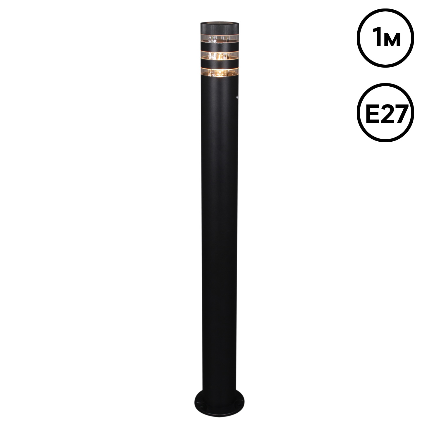 09978-0.7-001KT 1,0M E27 BK фонарь
