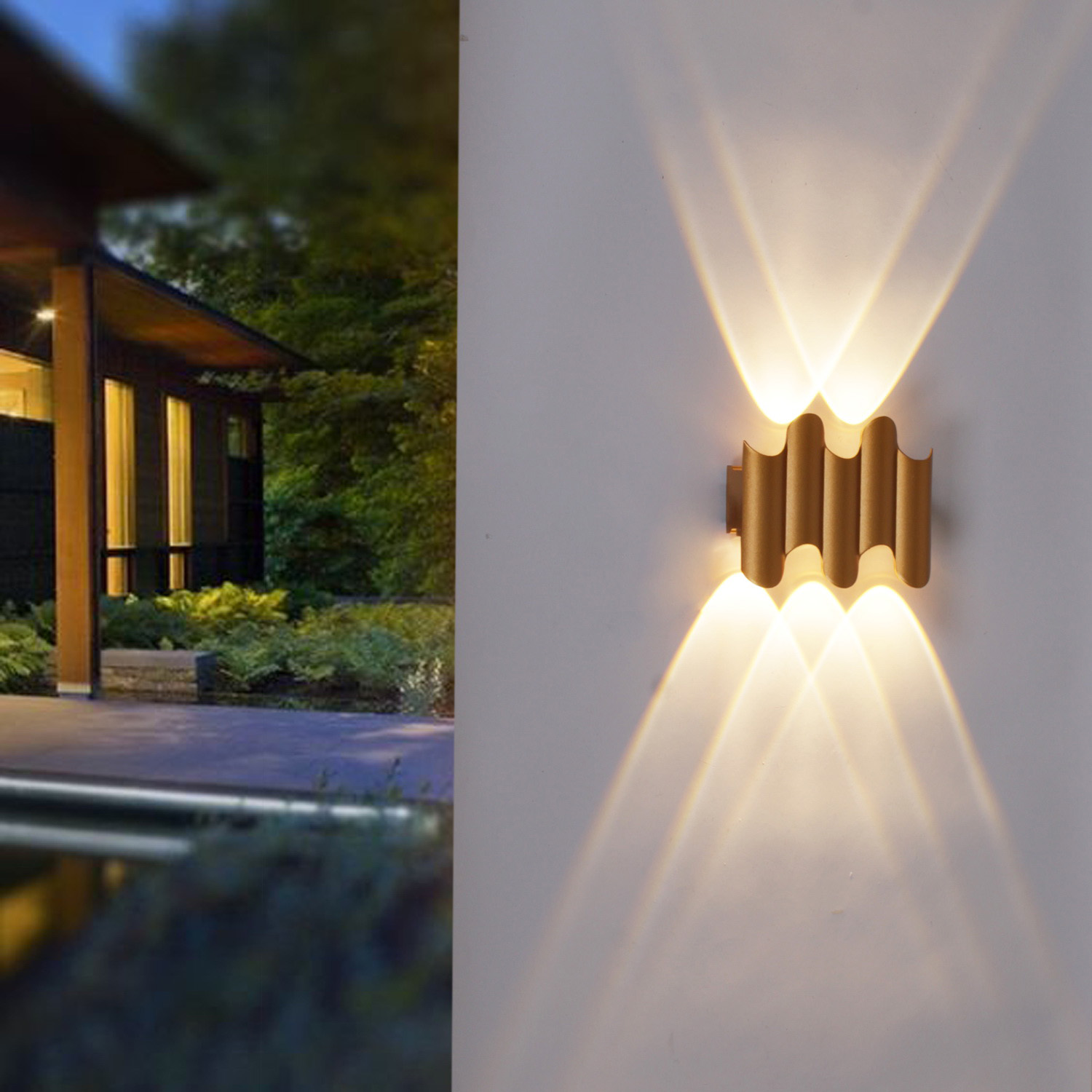 86851-9.2-005KT "L" LED5W GOLD светильник настенный