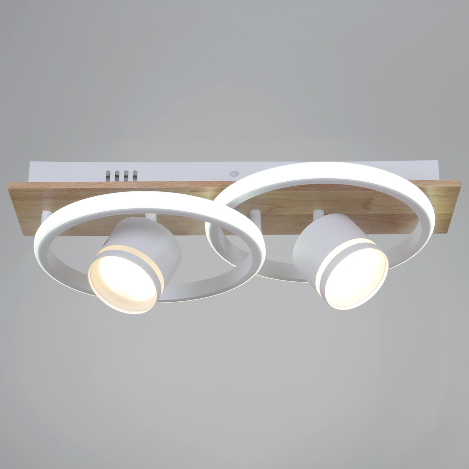 29560-0.3-2+2 WH+WOOD светильник потолочный