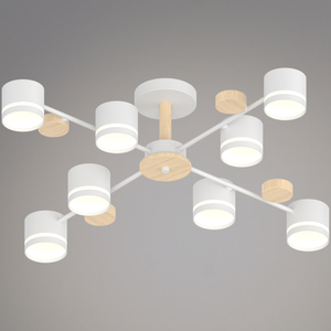 68730-0.3-08 GX53 WH+WOOD светильник потолочный