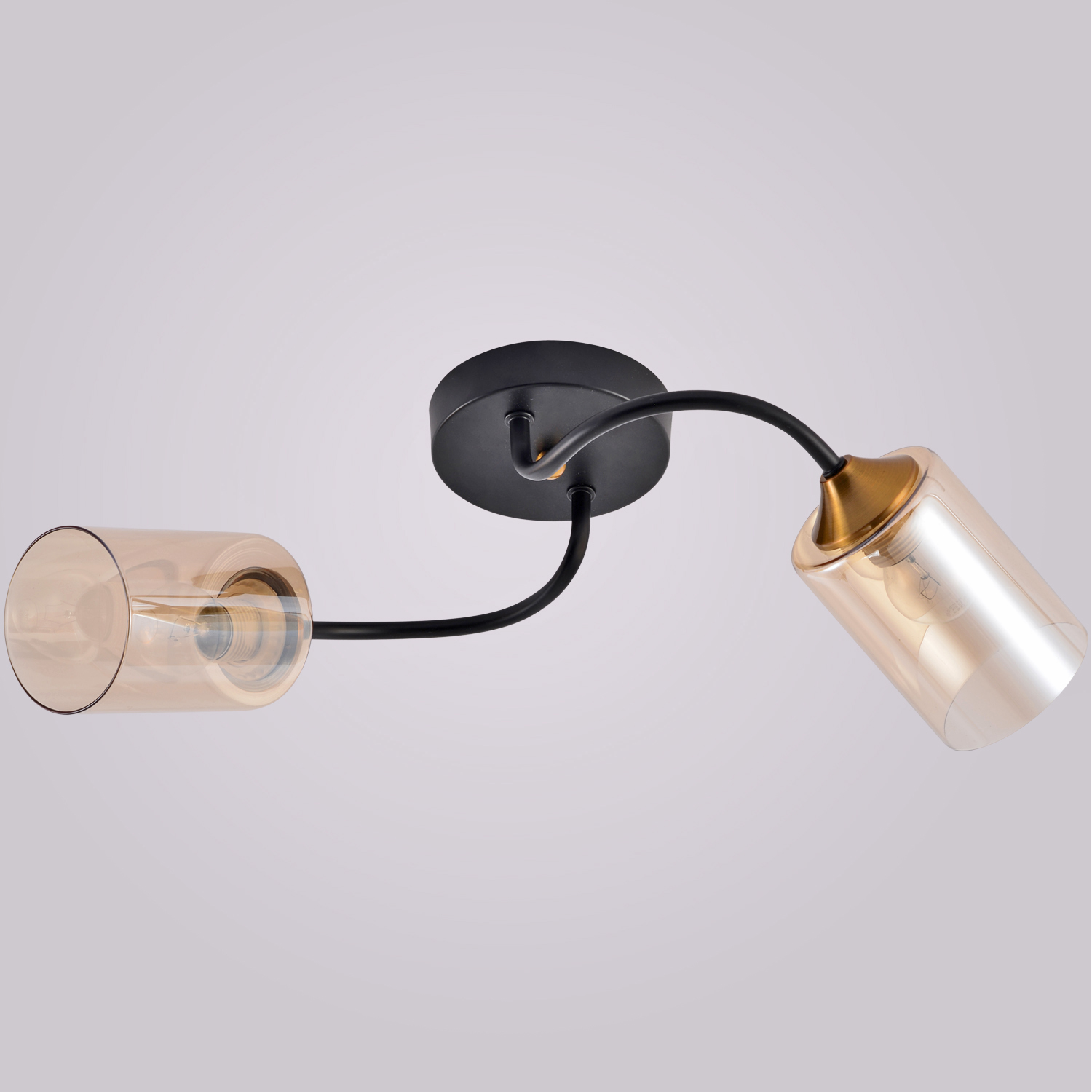 01608-0.3-02 BK+BRASS светильник потолочный