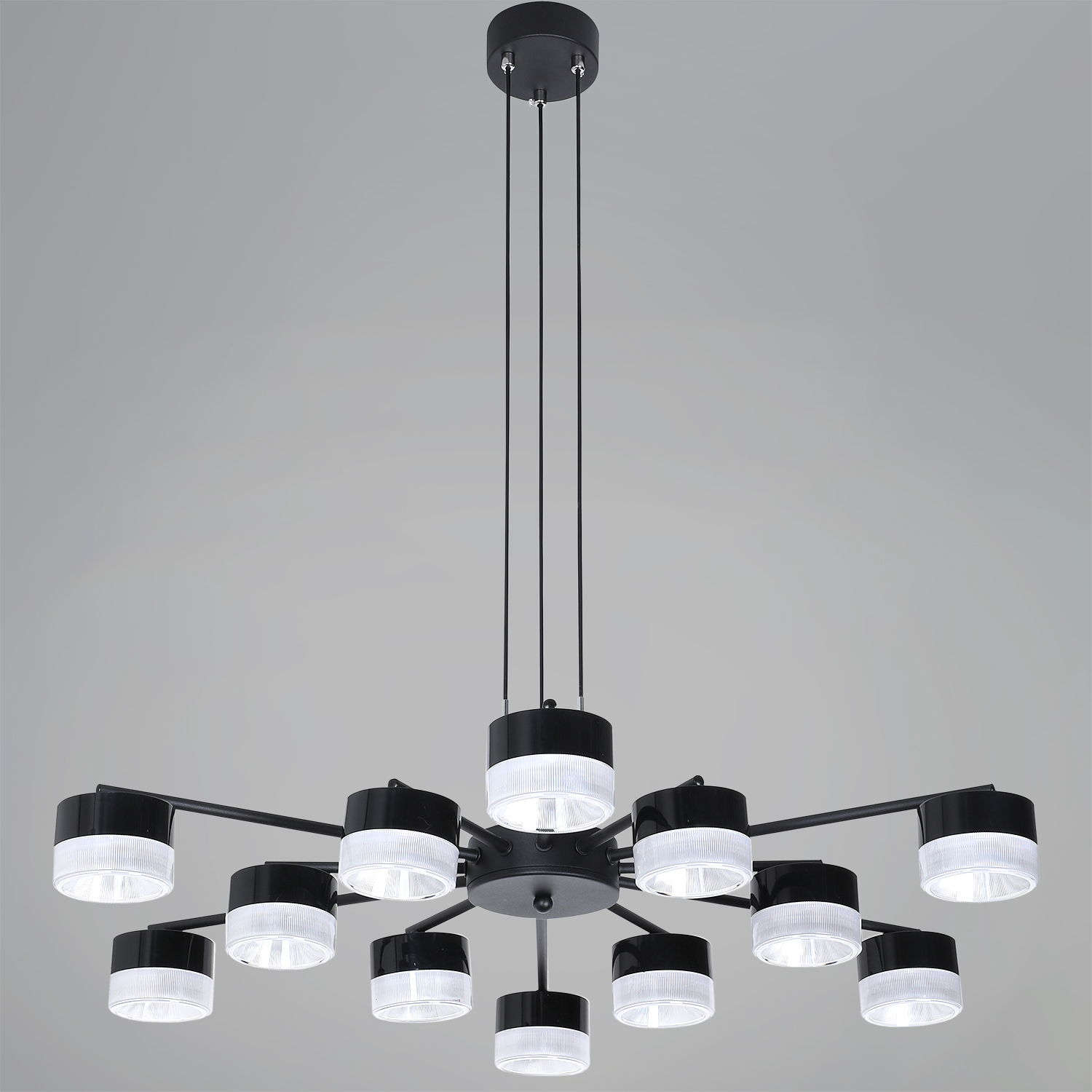 19490-0.4-6+6 Black светильник потолочный