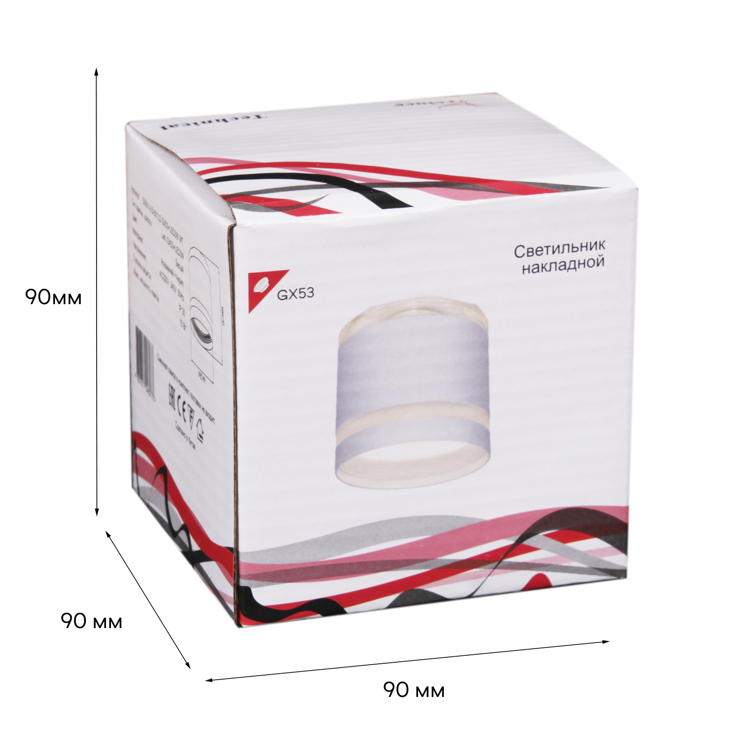 53001-9.5-001LD GX53+LED3W WT светильник точ.