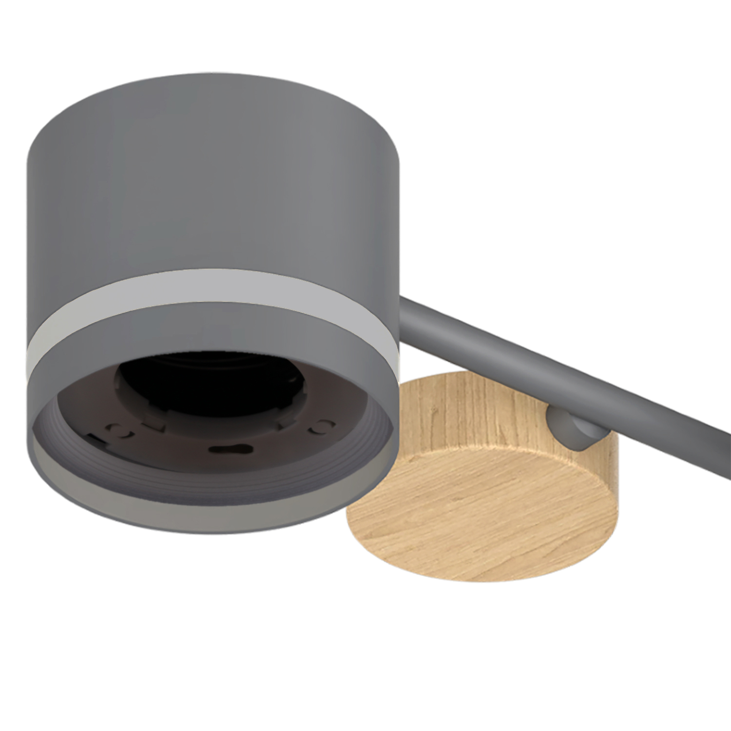 68730-0.3-10 GX53 GREY+WOOD светильник потолочный