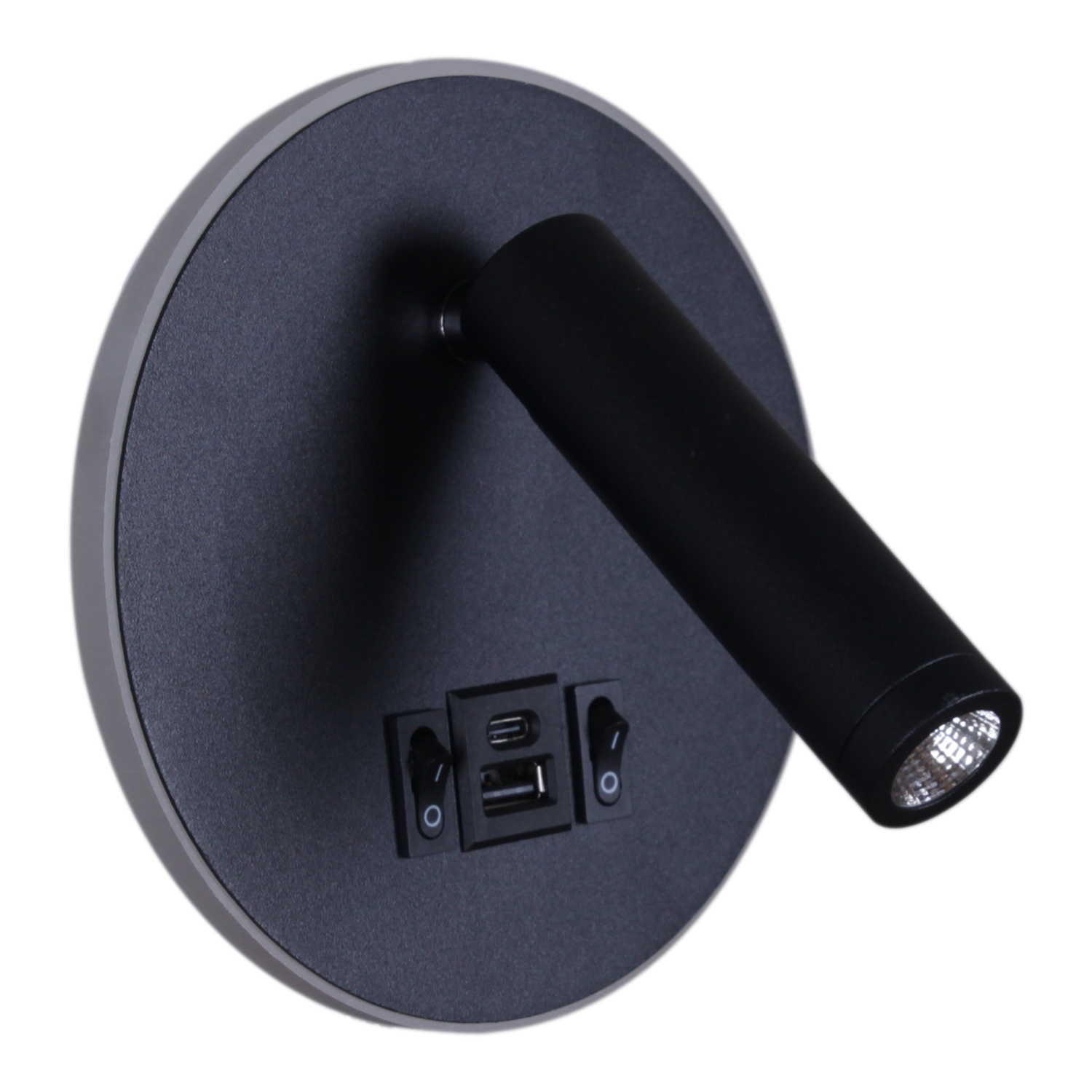 86203-9.2-001KT LED12W+USB BK светильник настенный