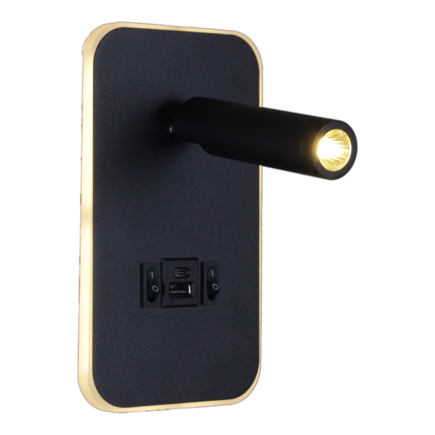 86204-9.2-001KT LED12W+USB BK светильник настенный