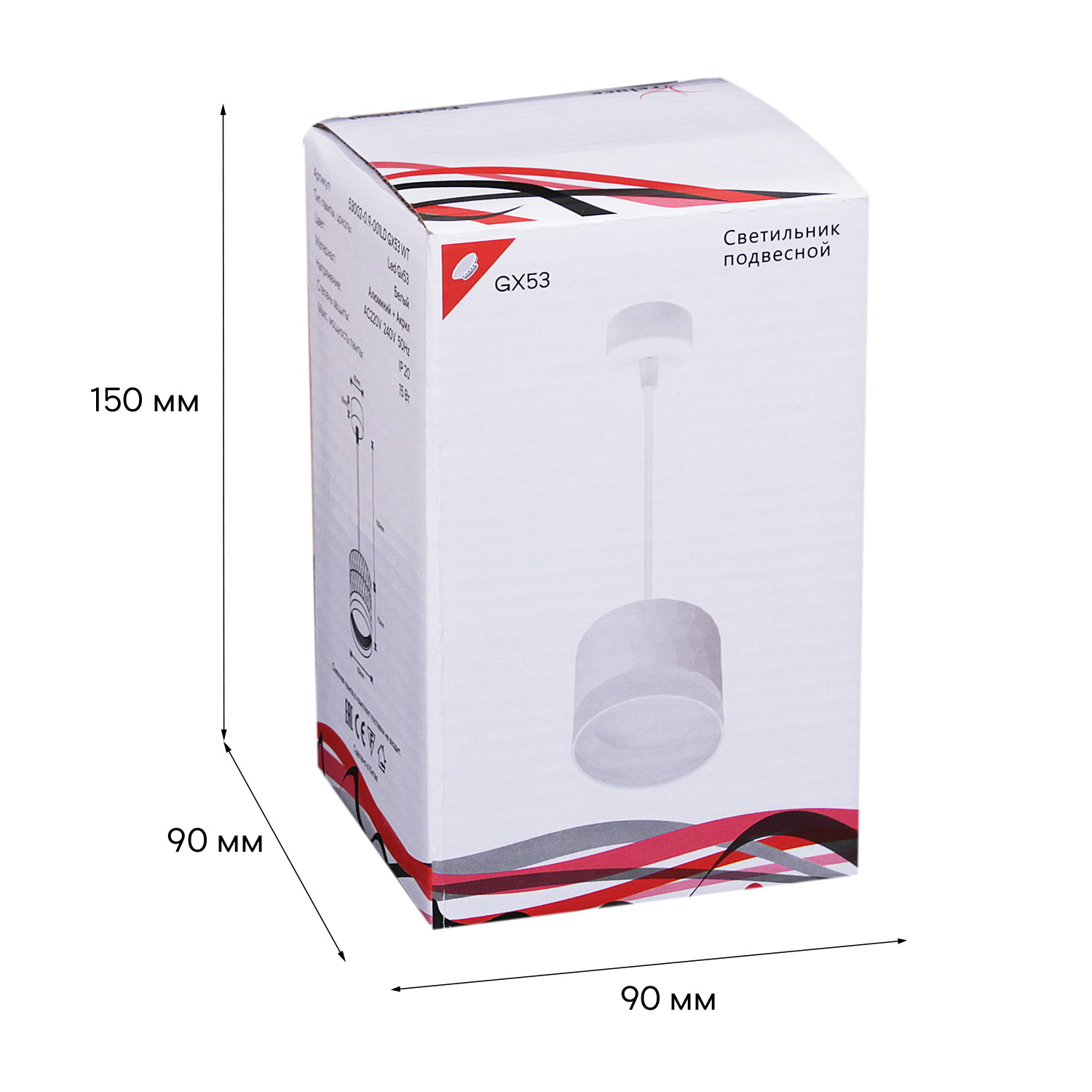 53002-0.9-001LD GX53 WT светильник точ.