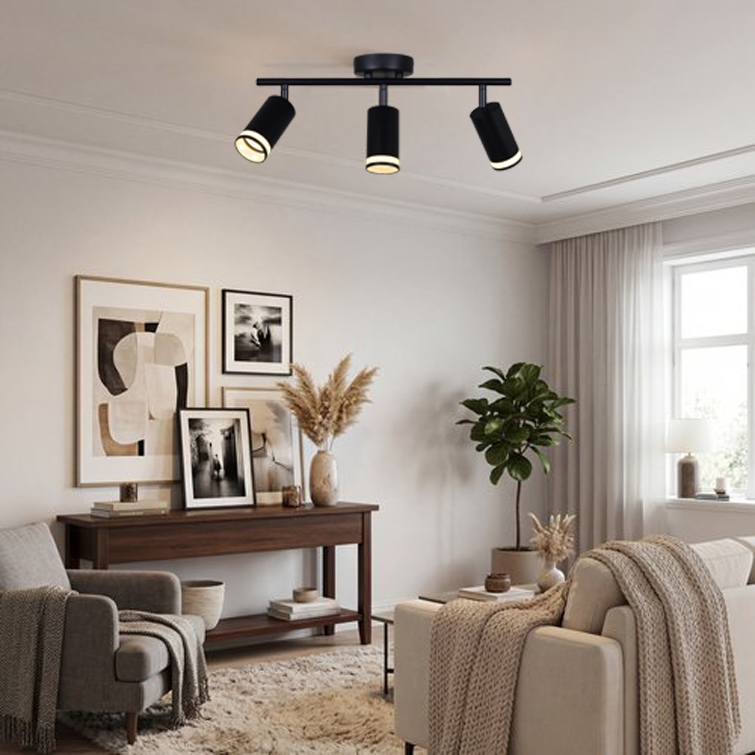 16001-9.5-003CT SPOT LIGHT GU10 BK светильник точ.