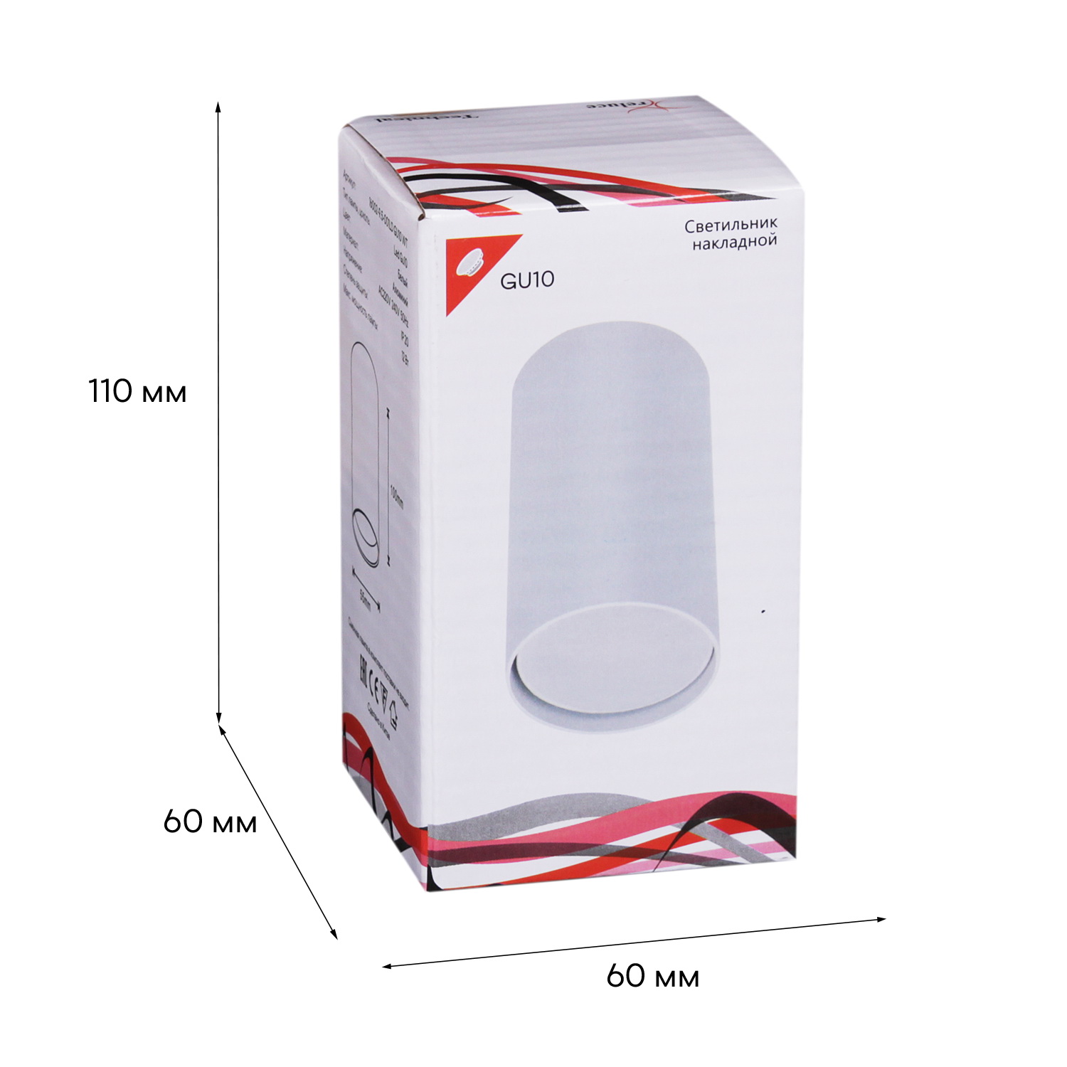 16002-9.5-001LD GU10 WT светильник точ.