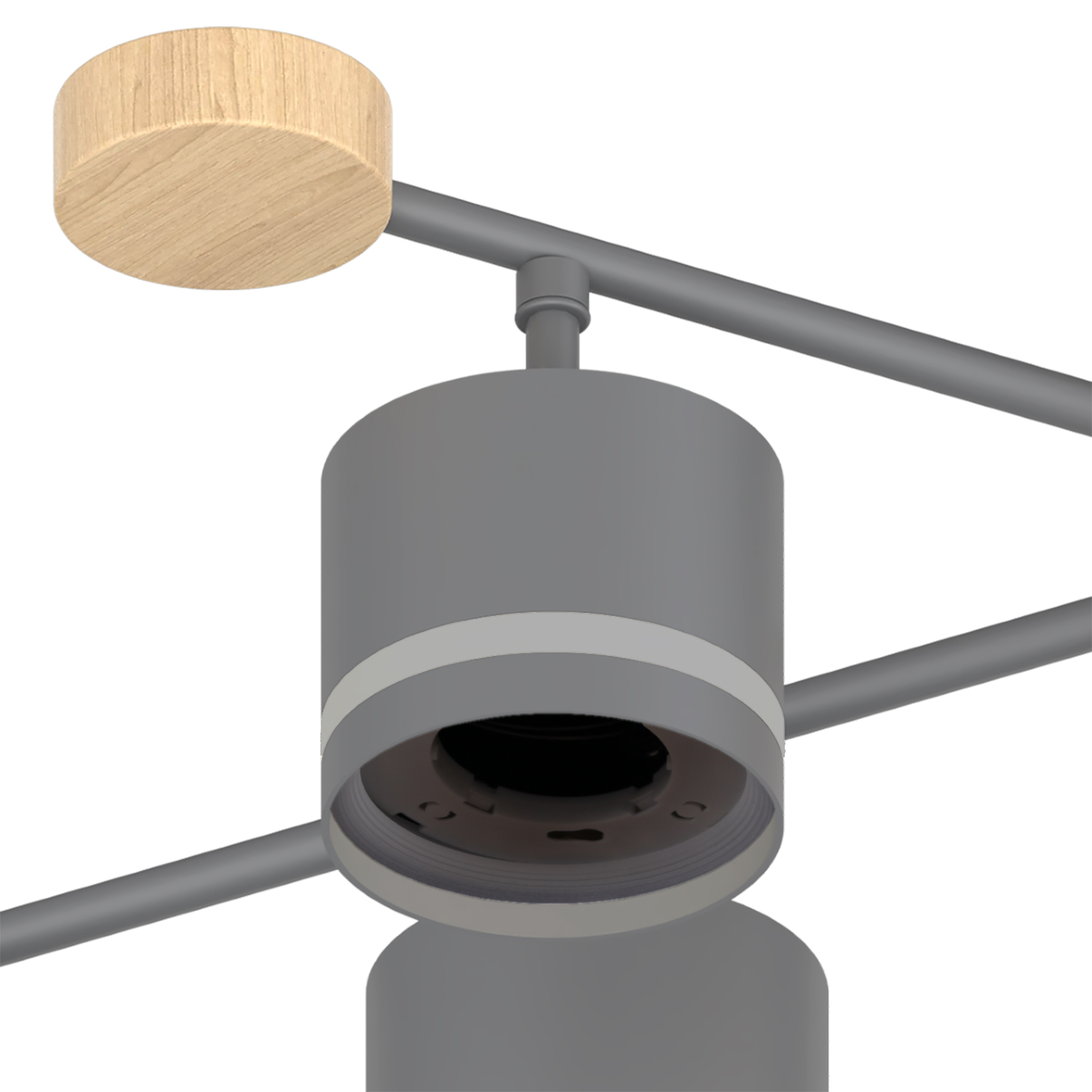 78730-0.3-06 GX53 GREY+WOOD светильник потолочный