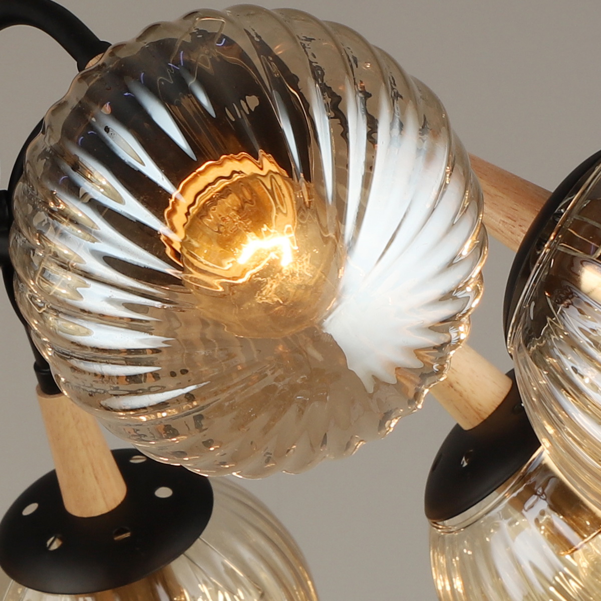 04886-0.3-08 BK+WOOD светильник потолочный