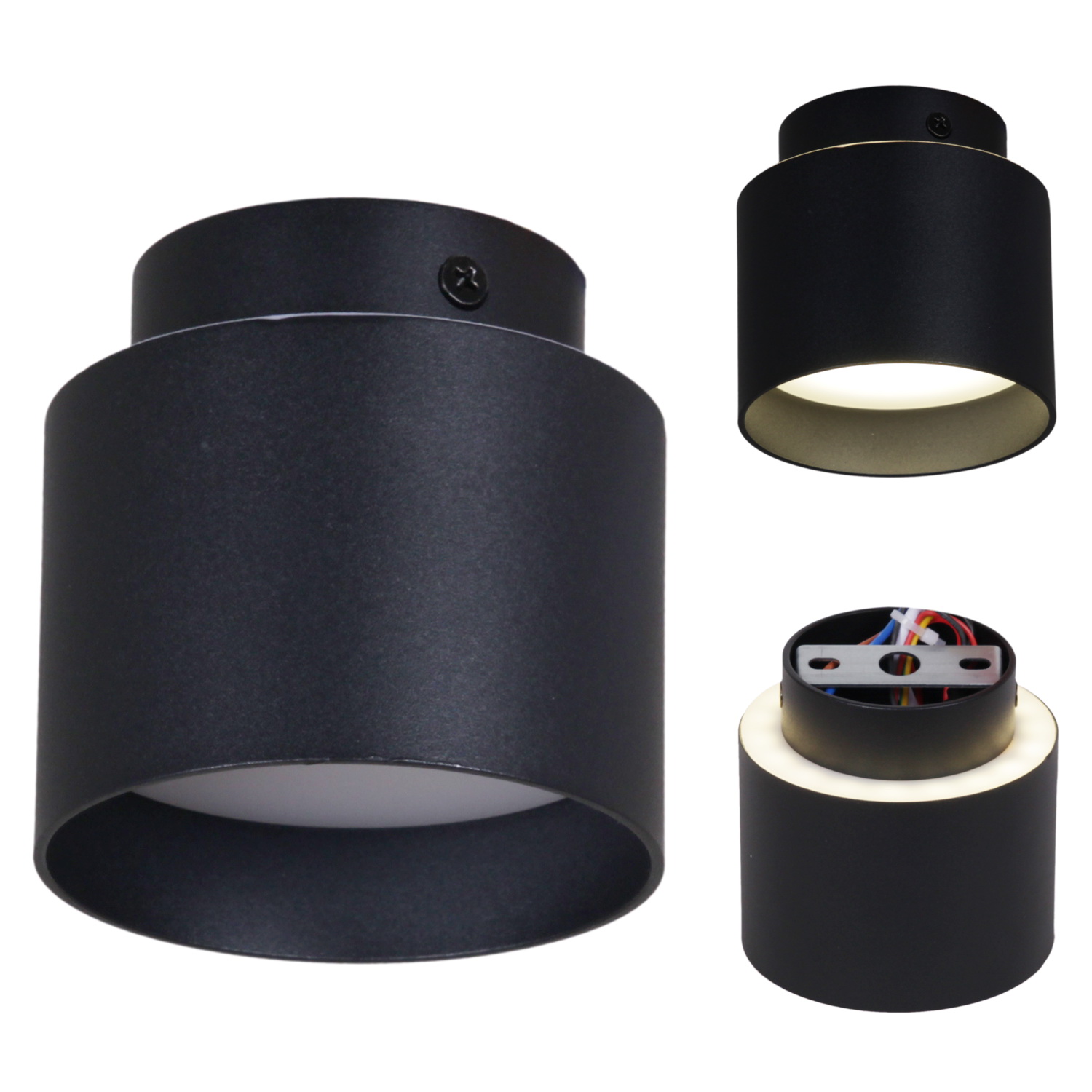 53006-9.5-001IL GX53+LED3W BK светильник точ.