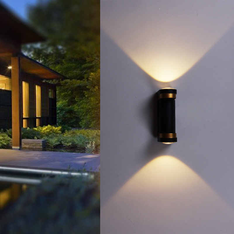 86814-9.2-002TL COB2*3W  BK+GD светильник настенный