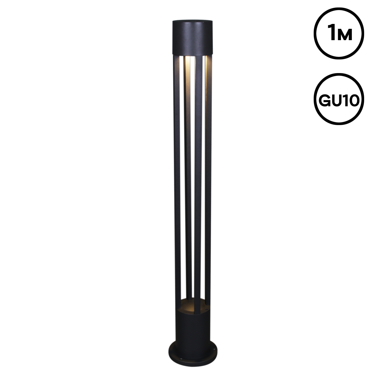 09959-0.7-001KT 1,0M GU10 BK фонарь