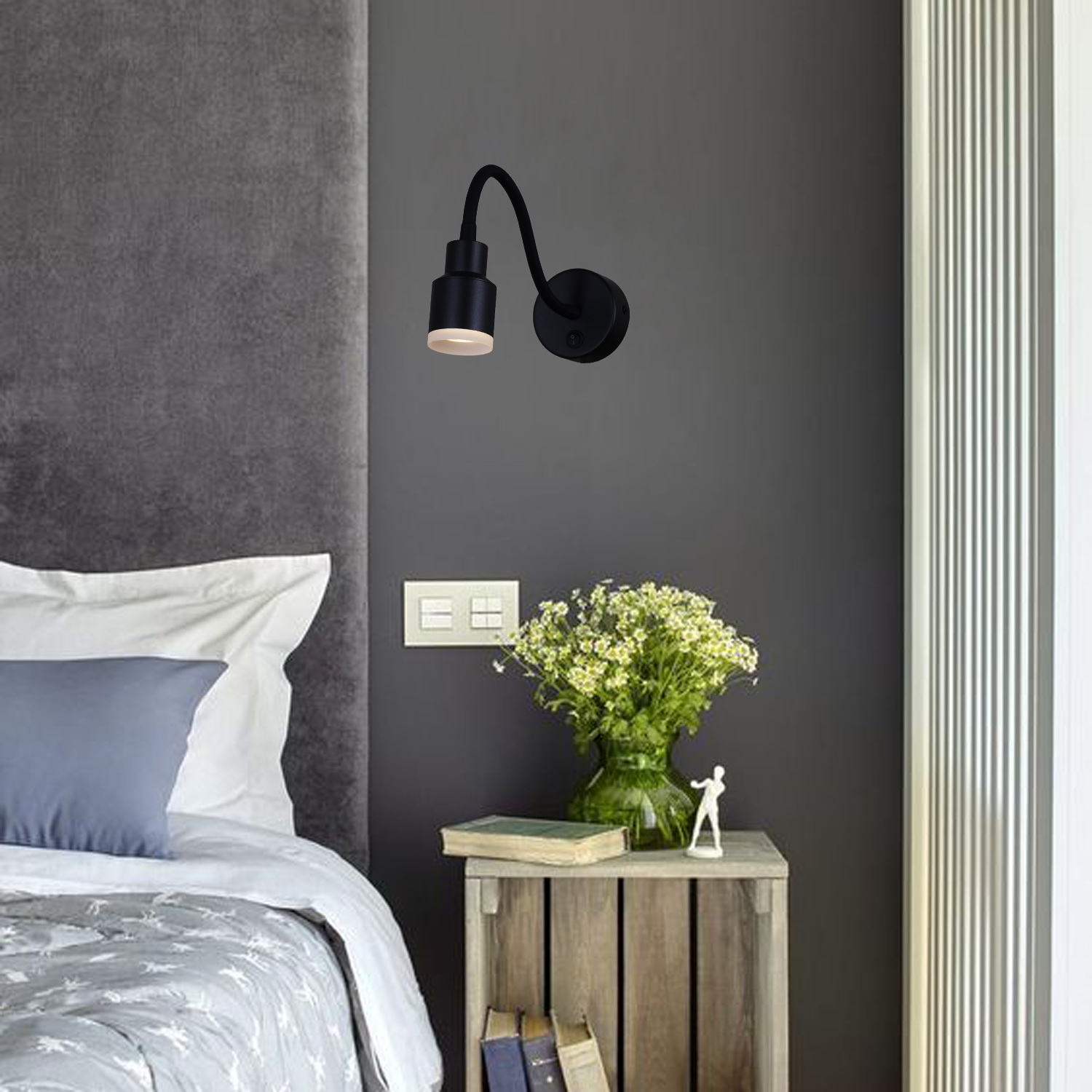 86202-9.2-001MN LED5W BK светильник точ.