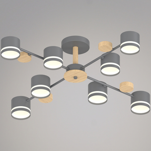 68730-0.3-08 GX53 GREY+WOOD светильник потолочный