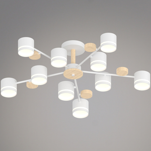 68730-0.3-10 GX53 WH+WOOD светильник потолочный