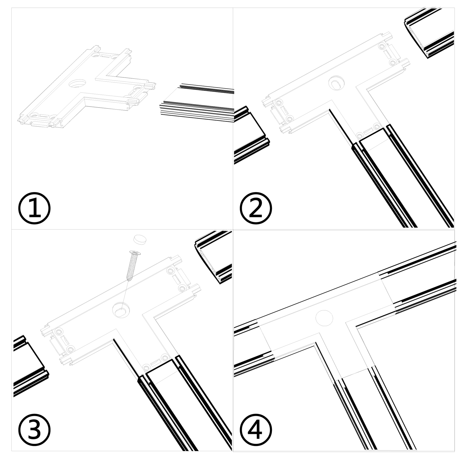 RL 06104 T-connector BK