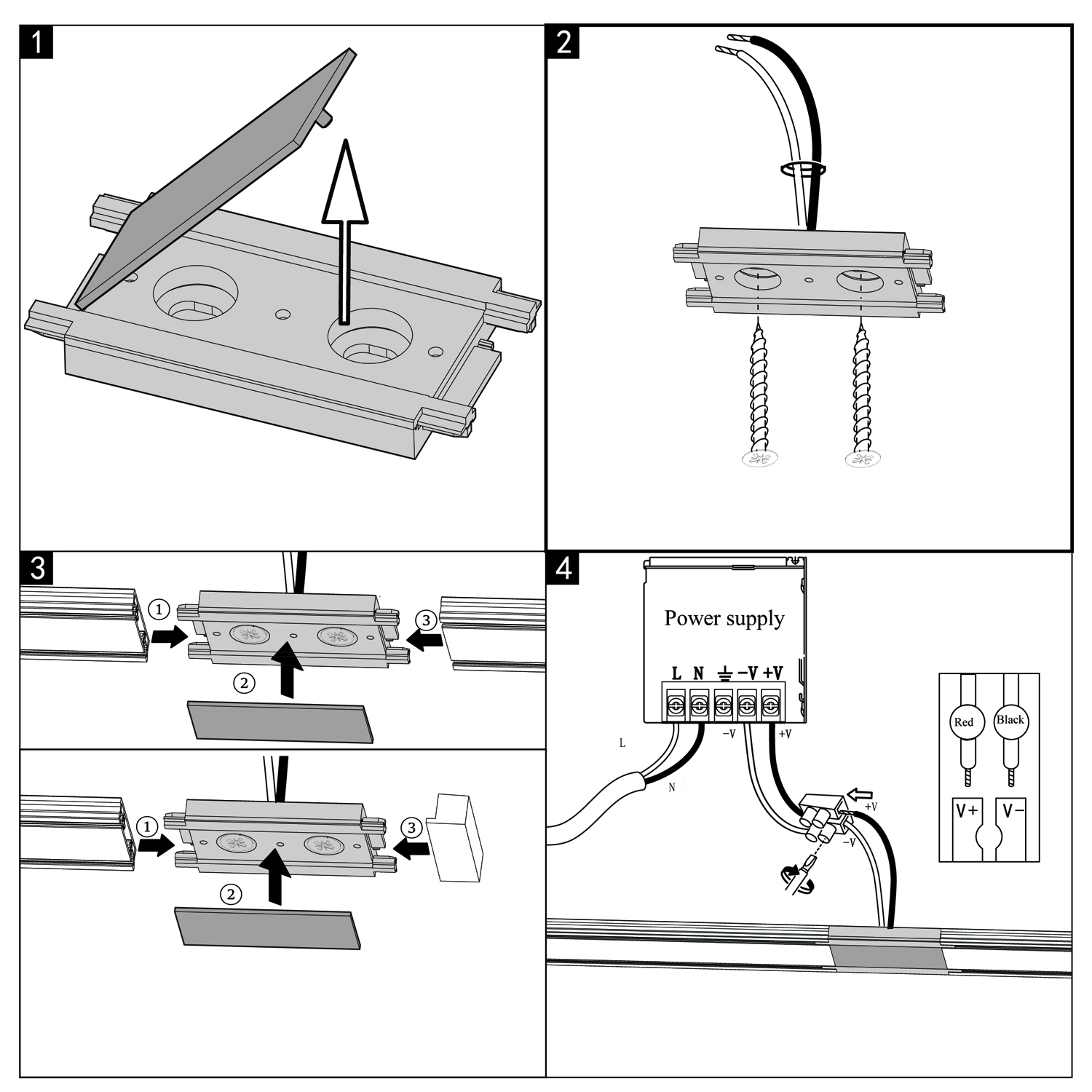 RL 06105 power end connector BK