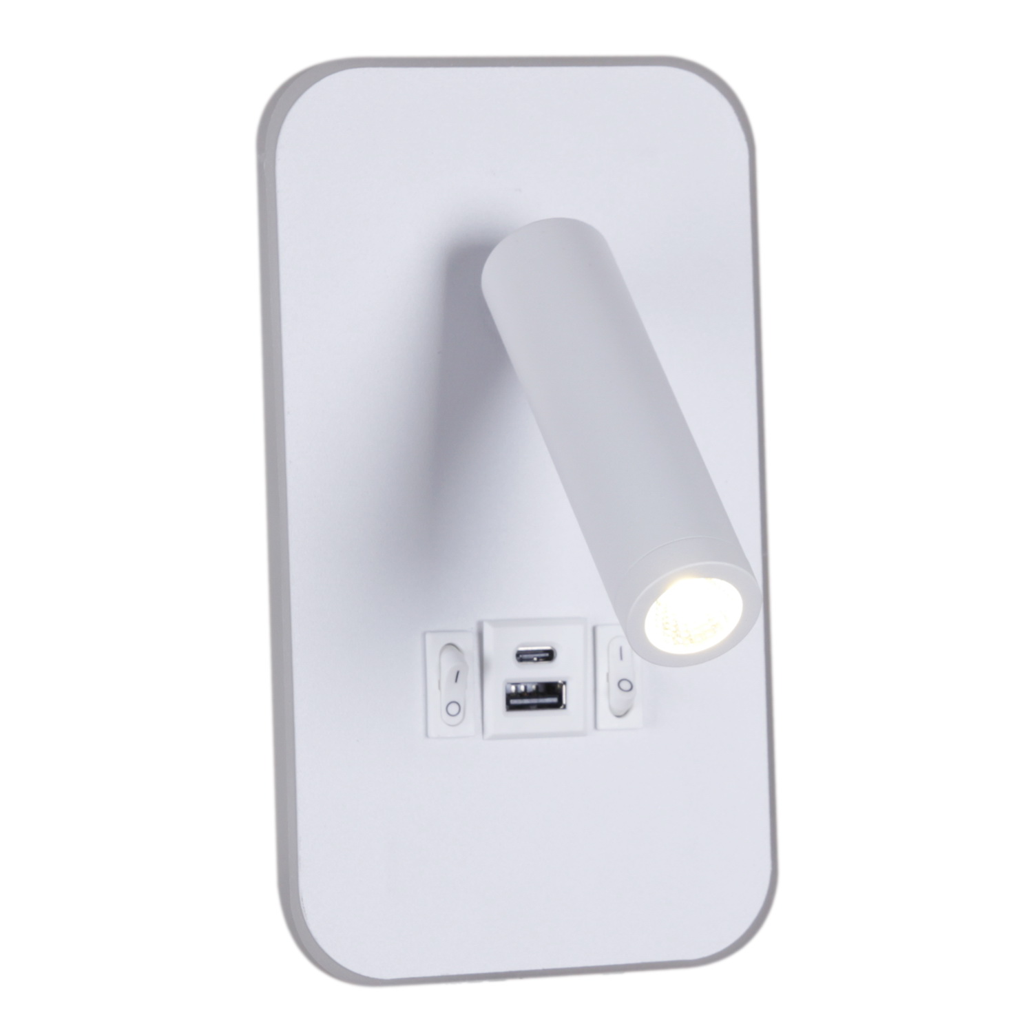 86204-9.2-001KT LED12W+USB WT "L" светильник настенный