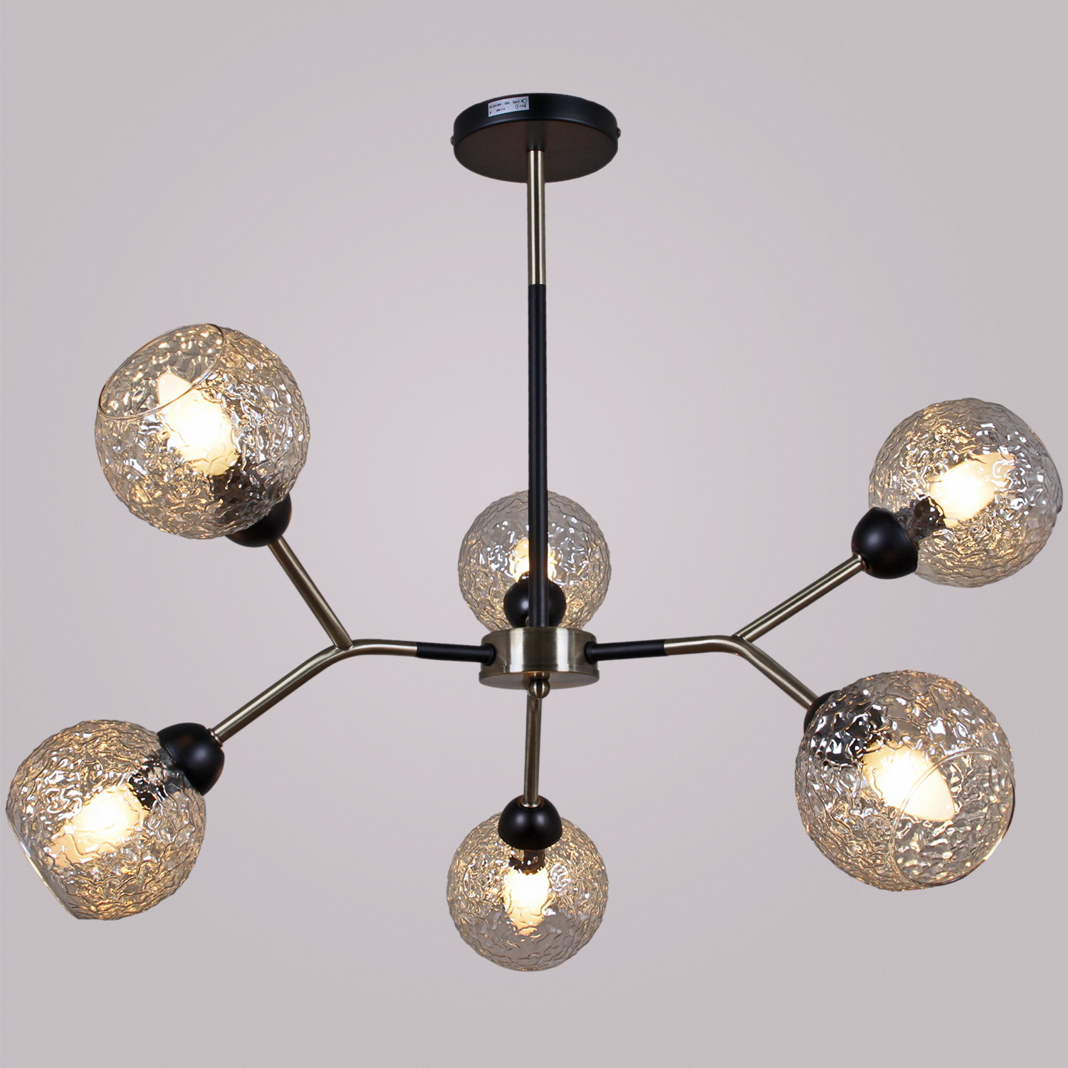 IL0268-6PSQ-79 BK AB светильник потолочный