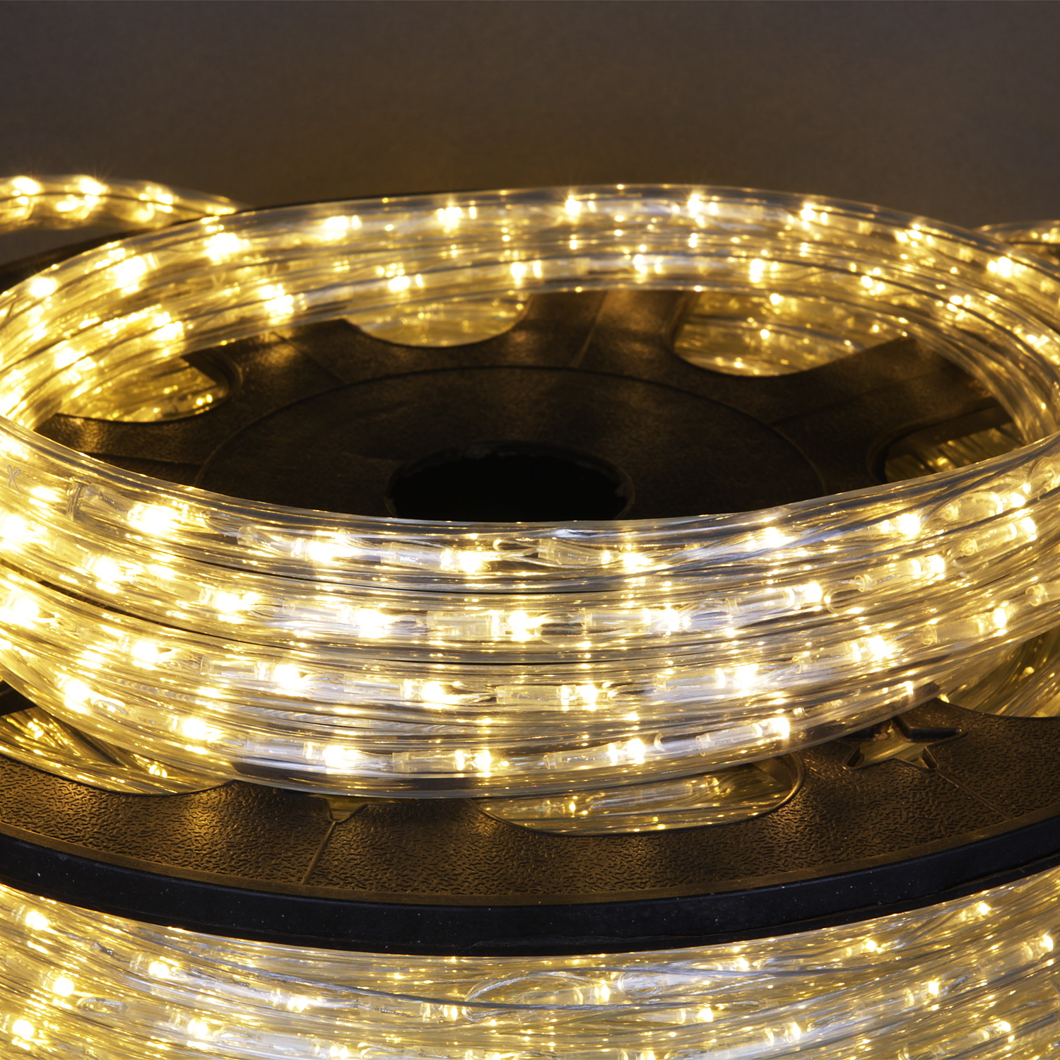 13-2W-100M-220V-LED-U WW/W FLASH дюралайт круглый