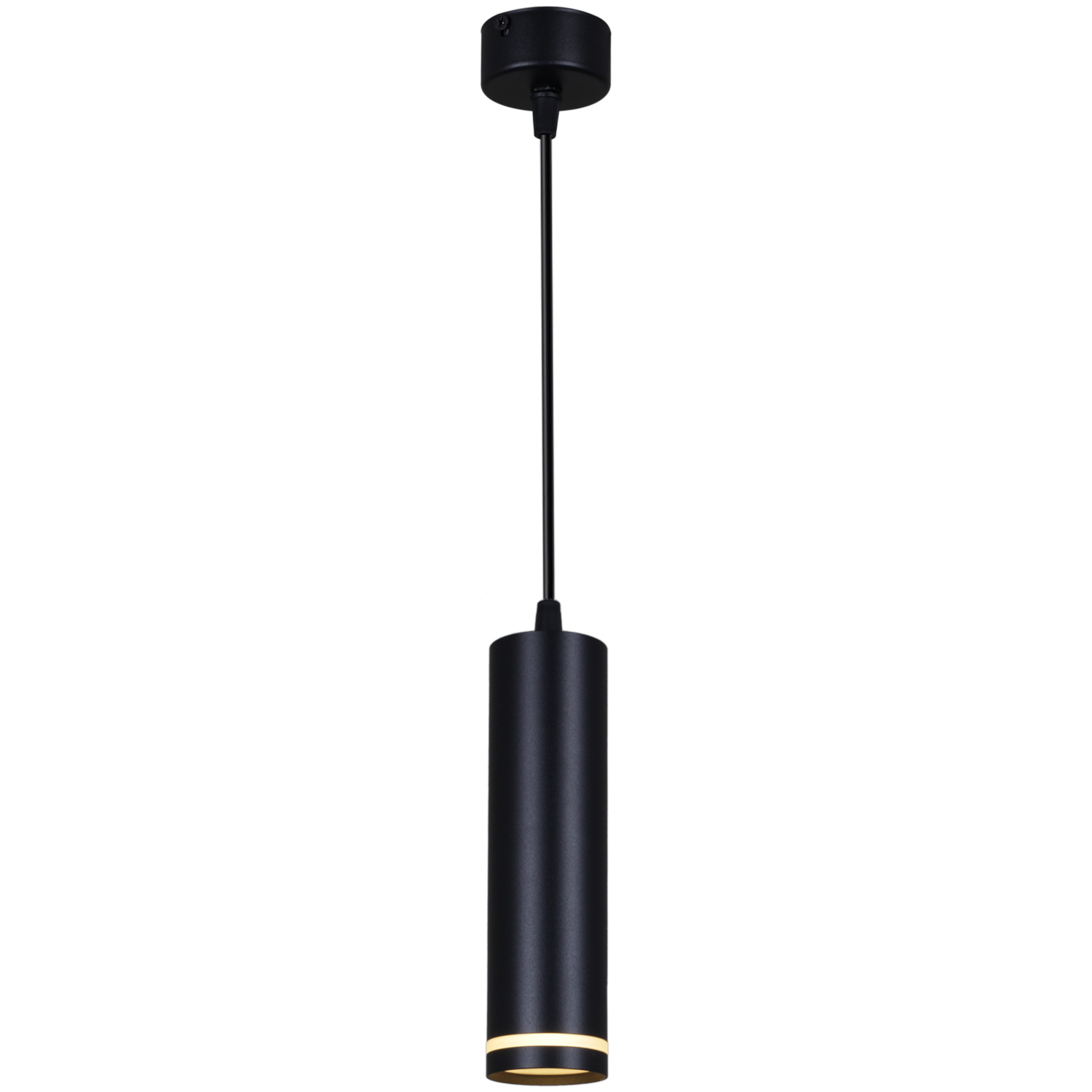 16001-0.9-001LD "L" 200mm GU10 BK светильник точ.