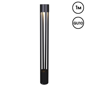 09958-0.7-001KT 1,0M GU10 BK светильник напольный