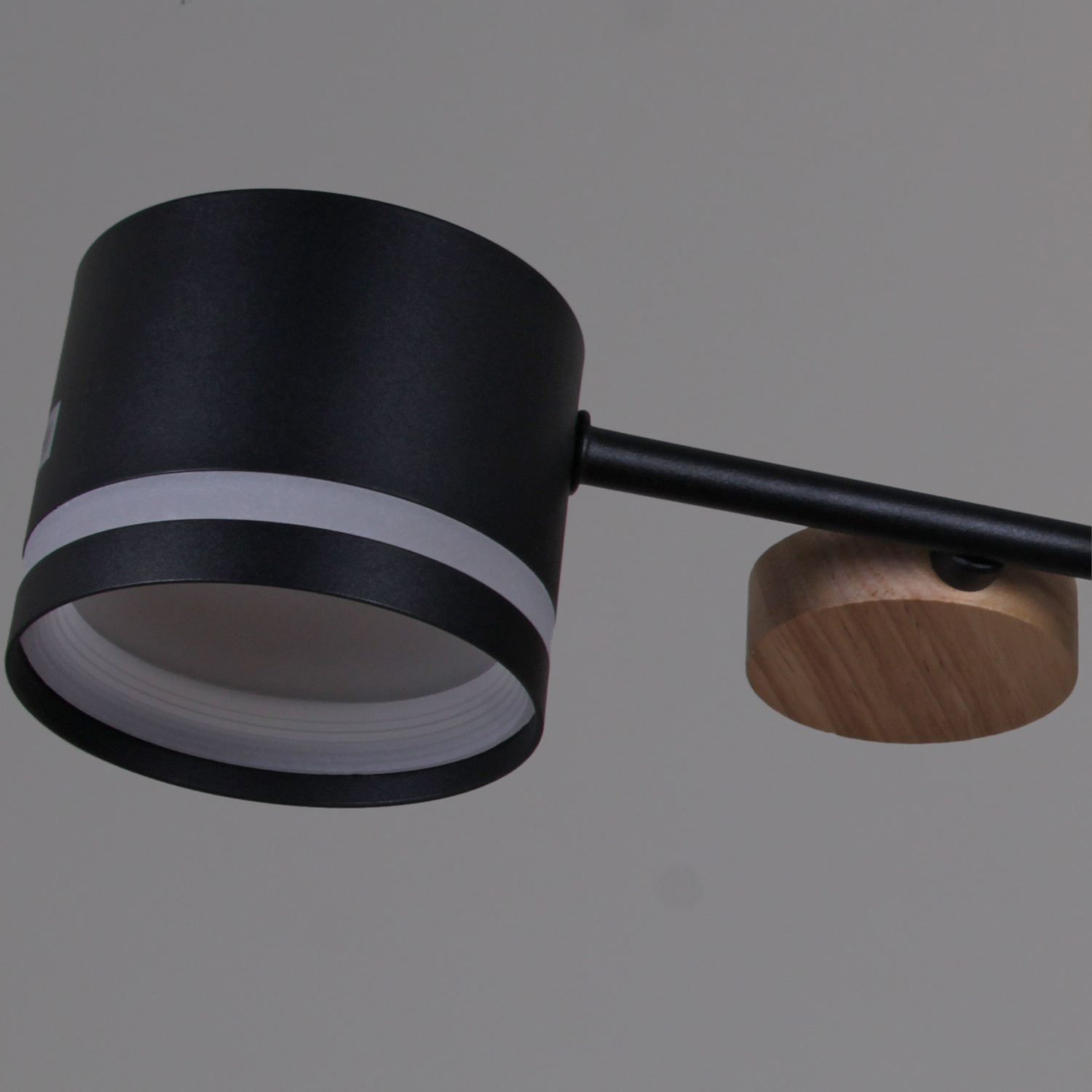 68730-0.3-08 GX53 BK+WOOD светильник потолочный