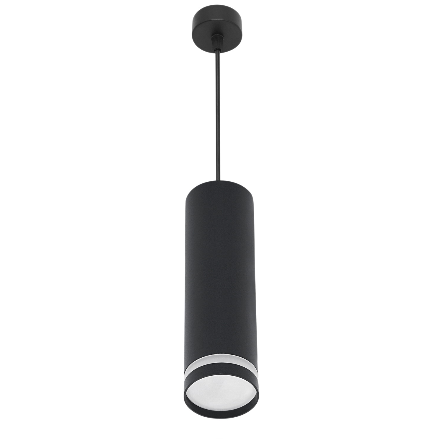 16001-0.9-001LD "L" 200mm GU10 BK светильник точ.
