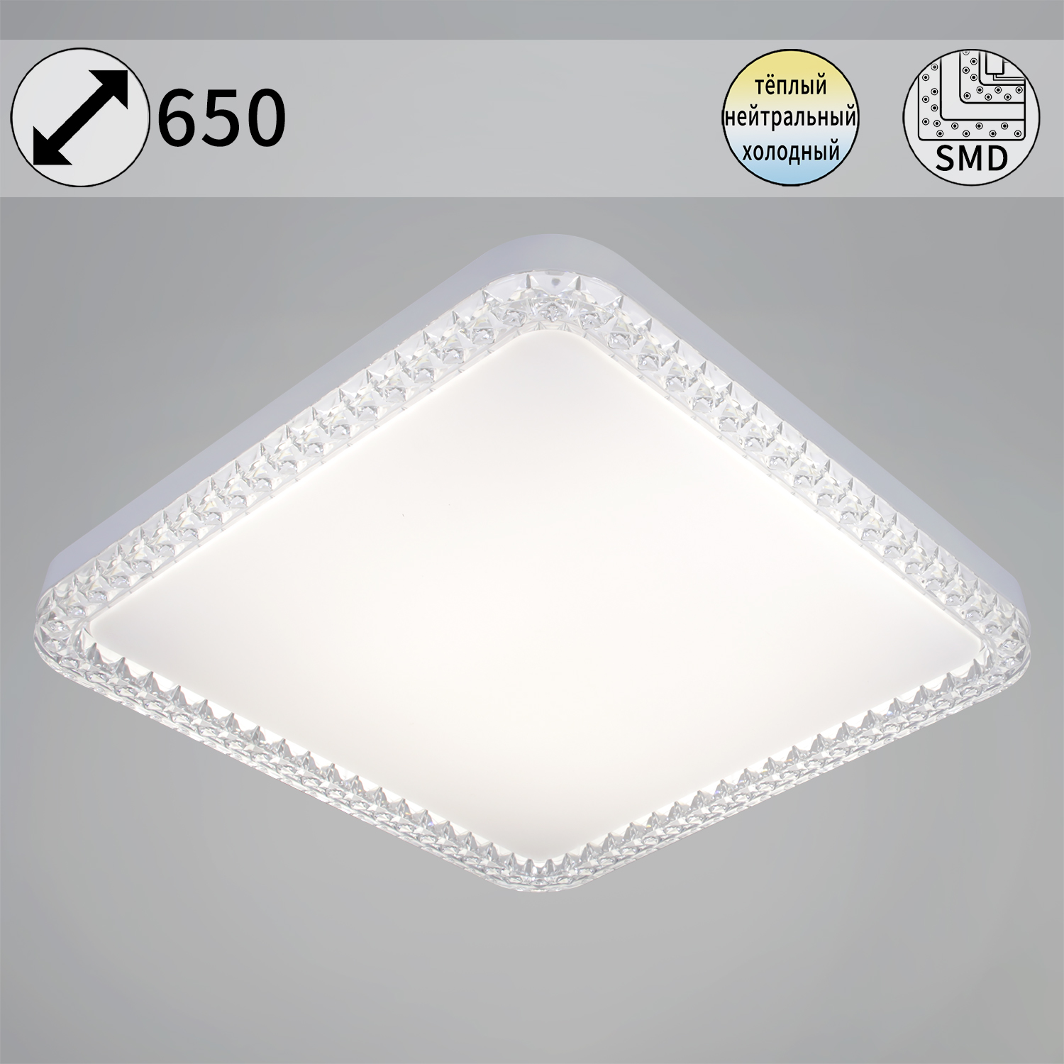 Люстра светодиодная 80001-0.5-500 светильник потолочный - фото