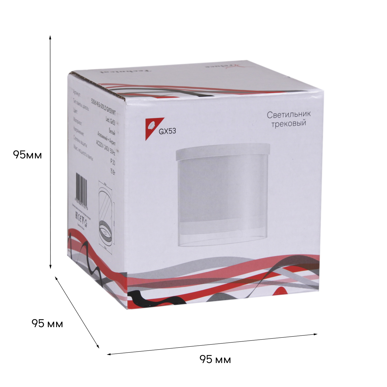 53061-9.5-001LD GX53 WT светильник точ.
