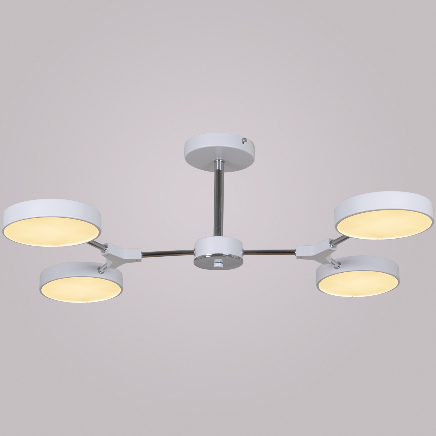 13246-4.3-04 Белый+Хром светильник потолочный