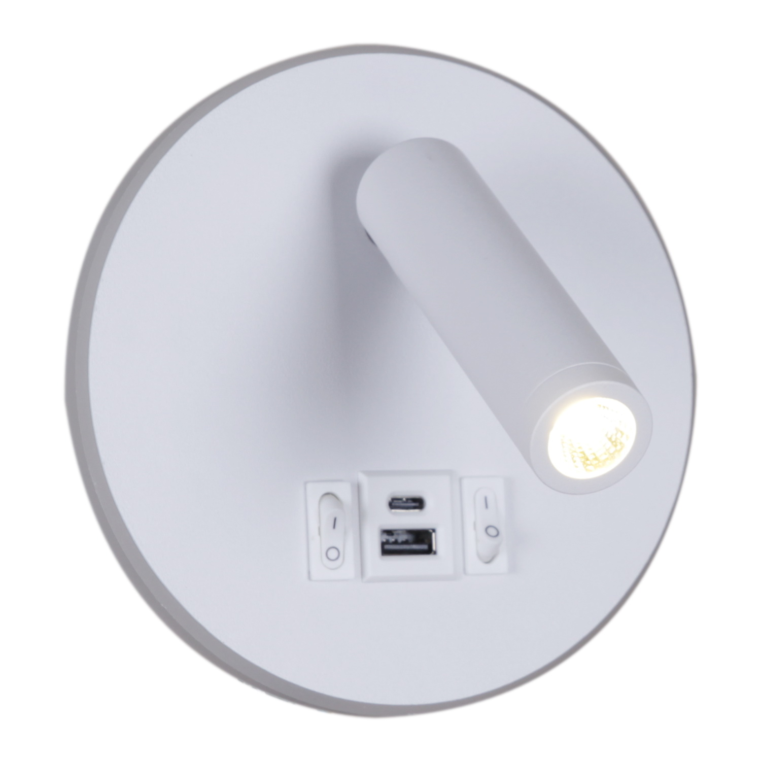 86203-9.2-001KT "L" LED12W+USB WT светильник настенный