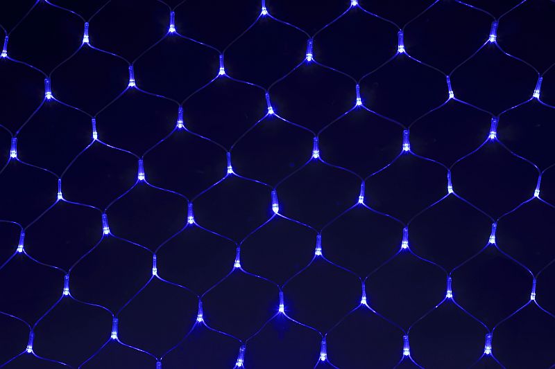 A-011 LED BL светодиодная сетка 1.5x3м 480LED прозрачный провод с контроллером