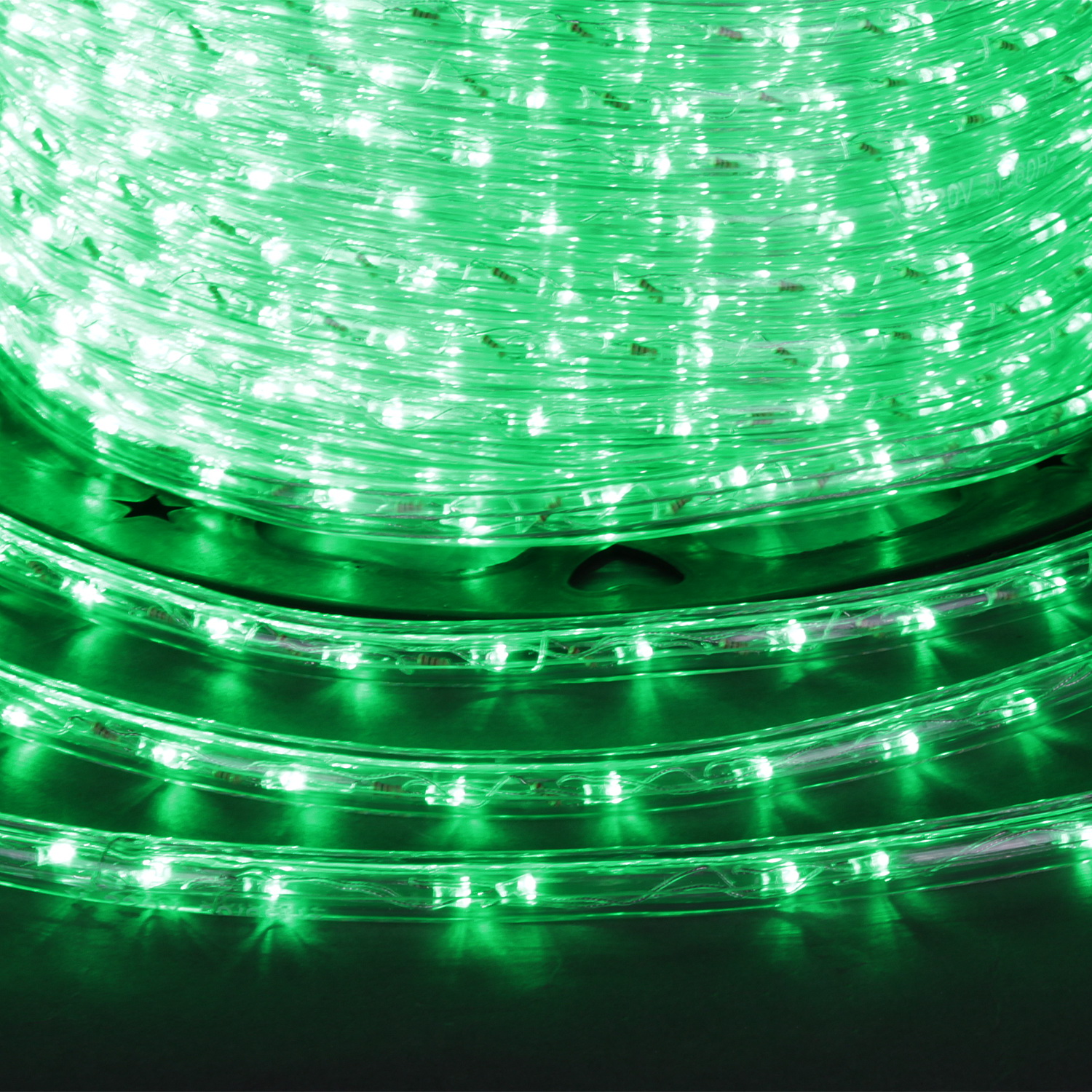 13-3W-50M-220V-LED-U CUT 1M GN дюралайт круглый