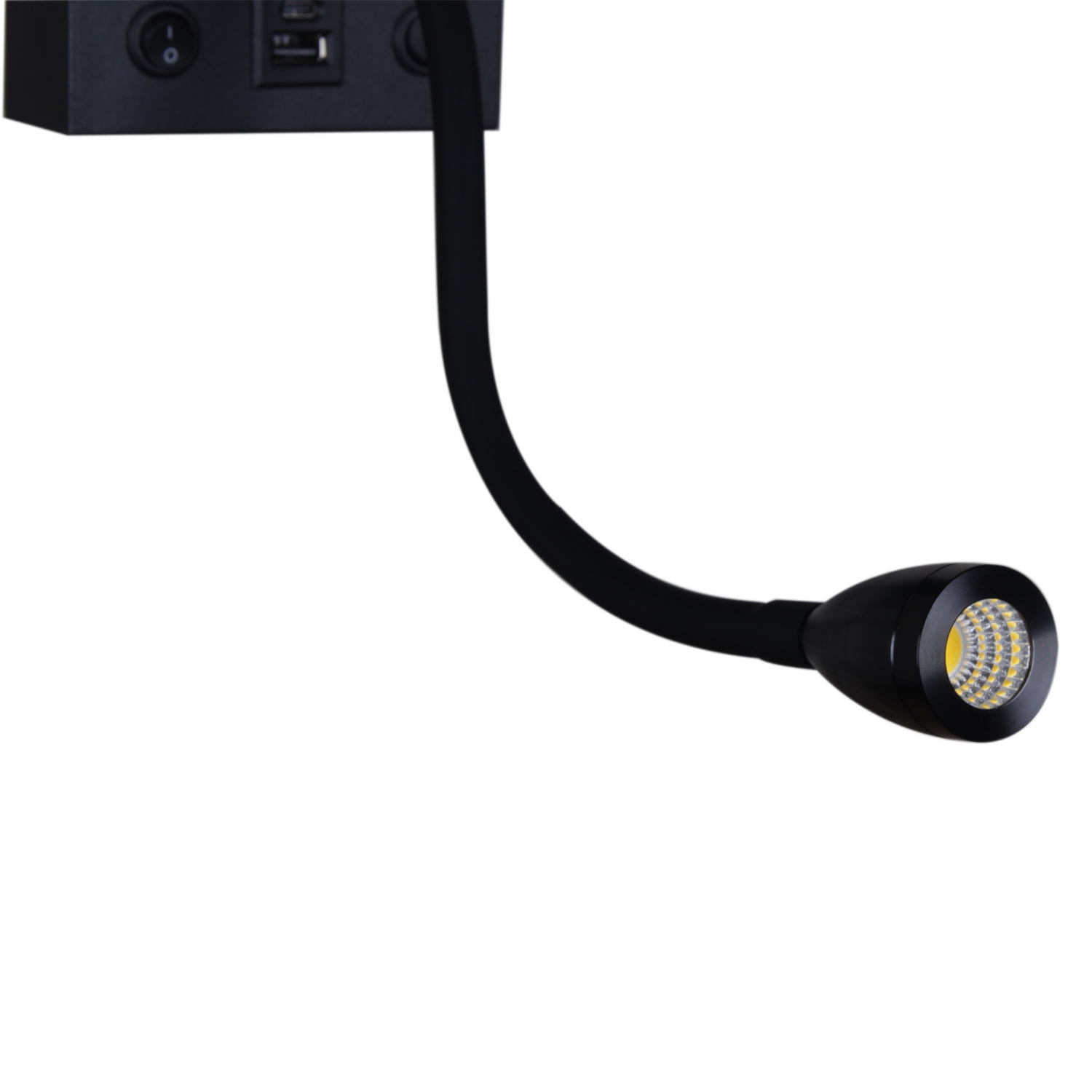 86210-9.2-001KT LED3W+E14 BK светильник настенный