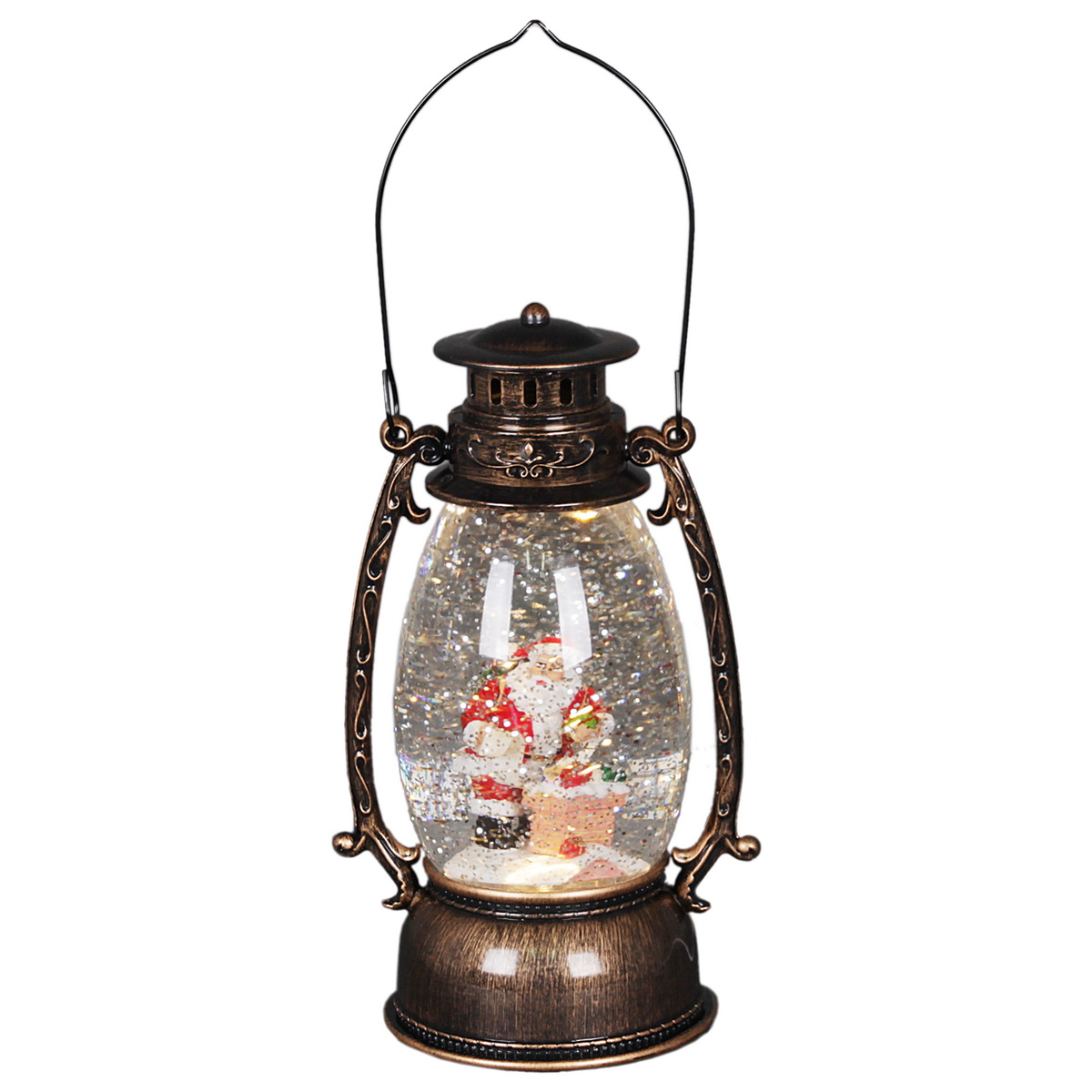 407-F декоративный светодиодный светильник Н-24 см, от батареек АА 3шт(не в компл.) или USB