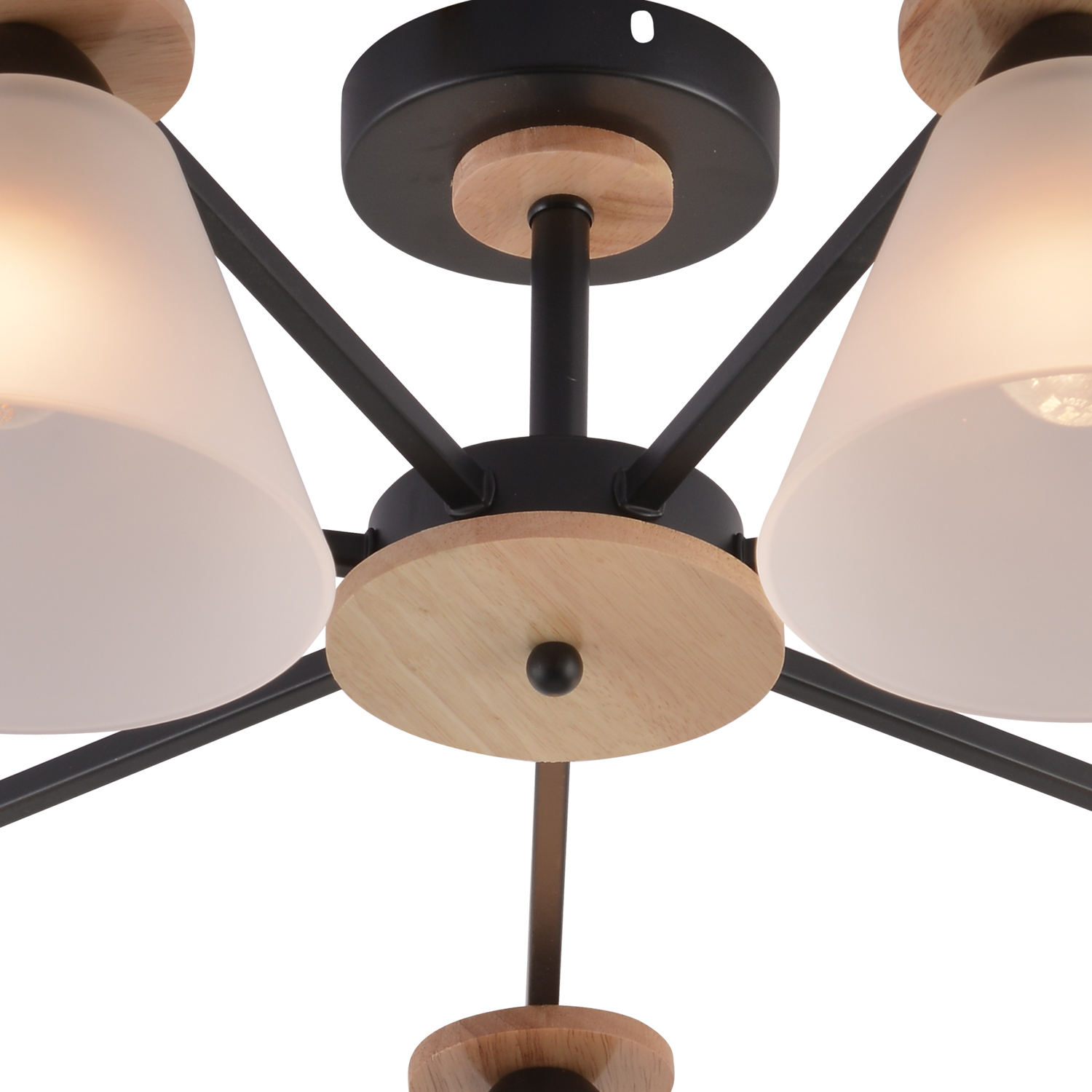 01625-0.3-07 "L" BK+WOOD светильник потолочный