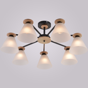 01625-0.3-07 "L" BK+WOOD светильник потолочный