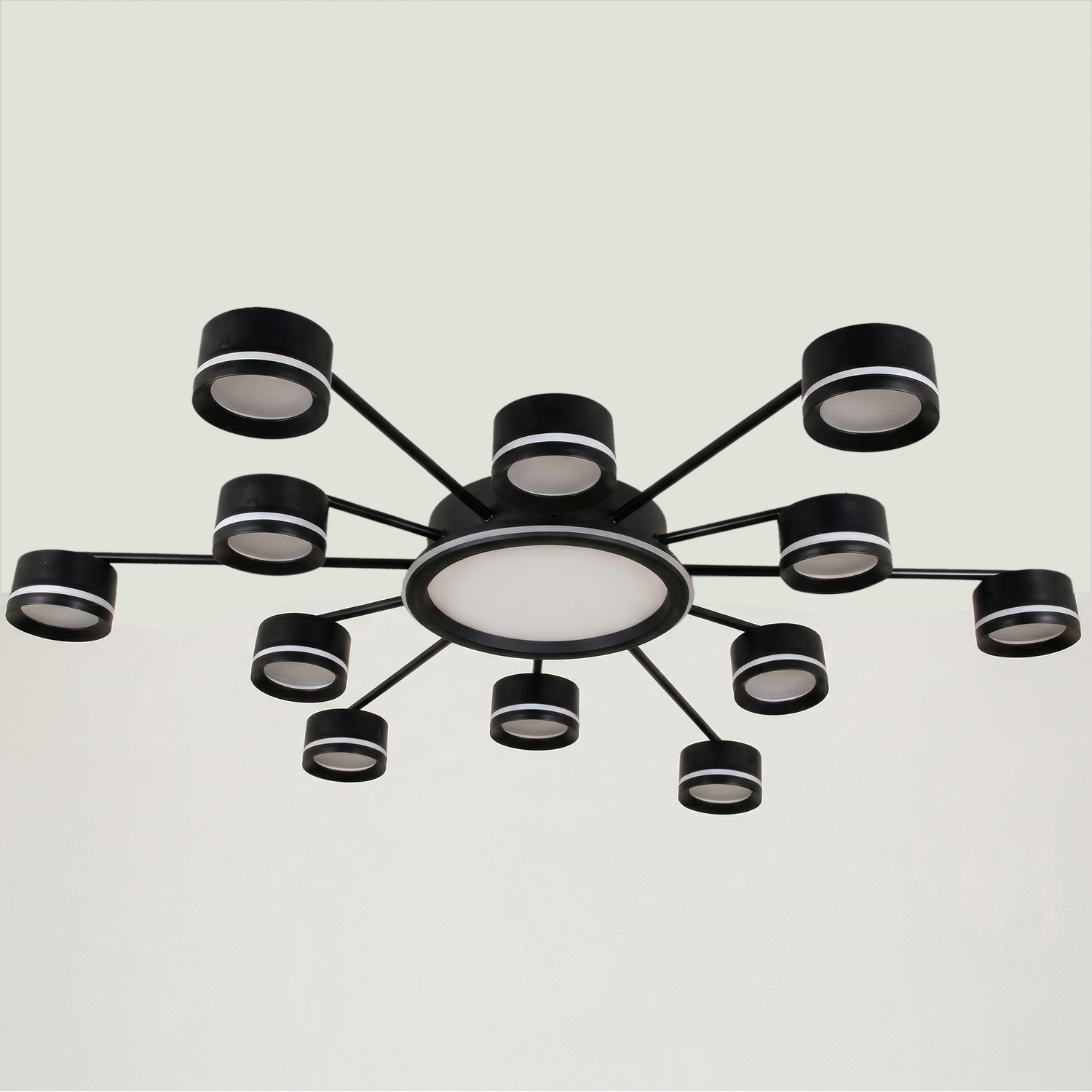 20590-0.3-6+6+1 Black светильник потолочный